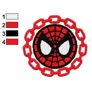 SpiderMan Chain Embroidery Design